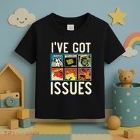 Comic Collector Comic Reader Reading Comic Books Toddler T-Shirt thumb 3