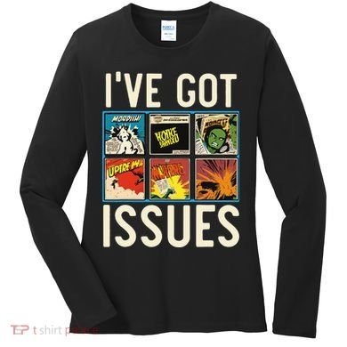 Comic Collector Comic Reader Reading Comic Books Women's Long Sleeve Shirt