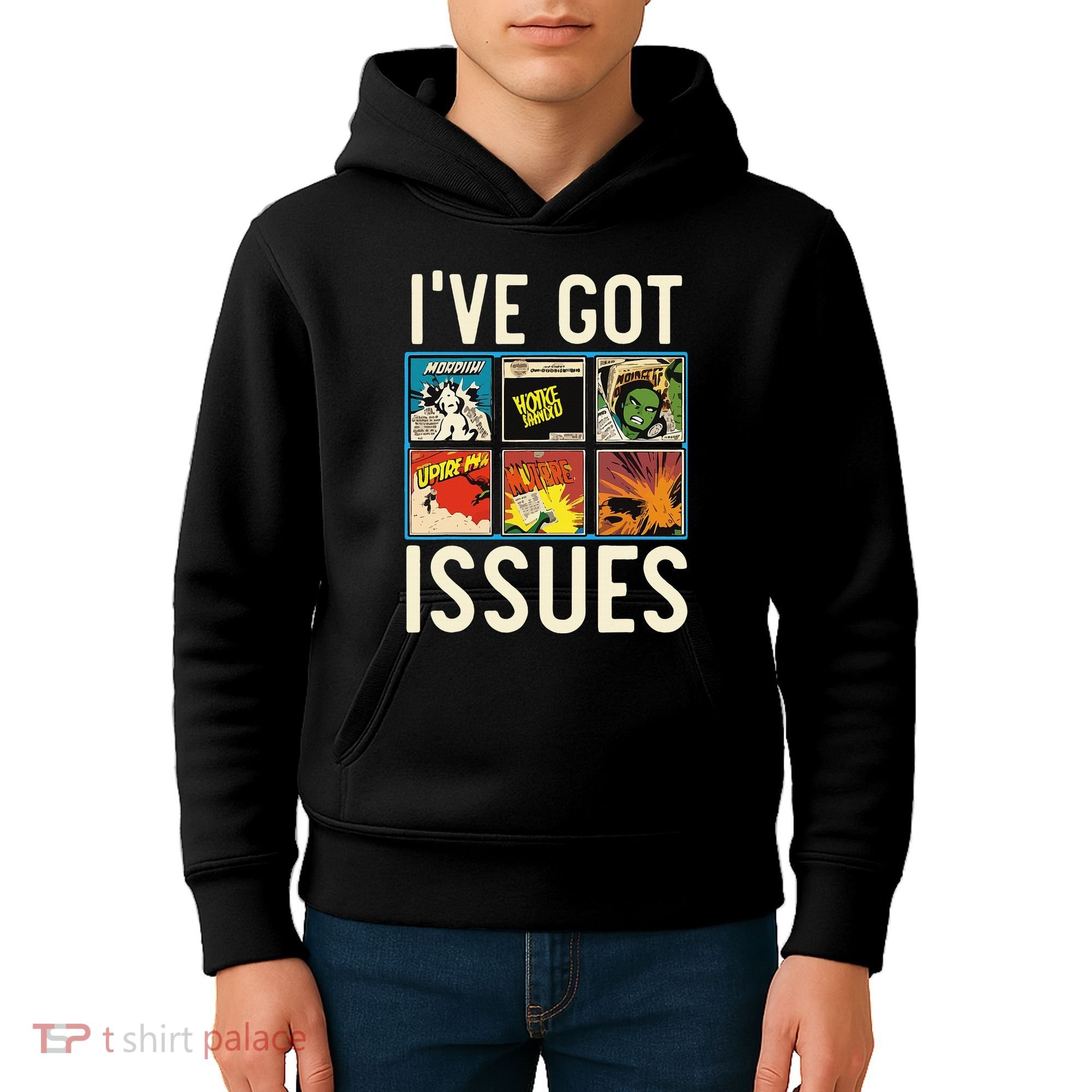 Comic Collector Comic Reader Reading Comic Books Kids Hoodie