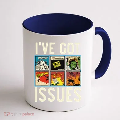 Comic Collector Comic Reader Reading Comic Books Coffee Mug back