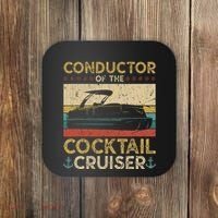 Conductor Cocktail Cruiser Pontooning Pontoon Boat Captain Coaster thumb 0