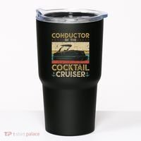 Conductor Cocktail Cruiser Pontooning Pontoon Boat Captain Tumbler thumb 0