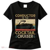 Conductor Cocktail Cruiser Pontooning Pontoon Boat Captain Women's T-Shirt thumb 0