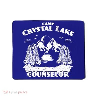 Camp Camping Crystal Lake Counselor Vintage Horror Lover Gift Mousepad