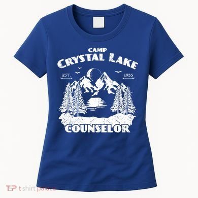 Camp Camping Crystal Lake Counselor Vintage Horror Lover Gift Women's T-Shirt