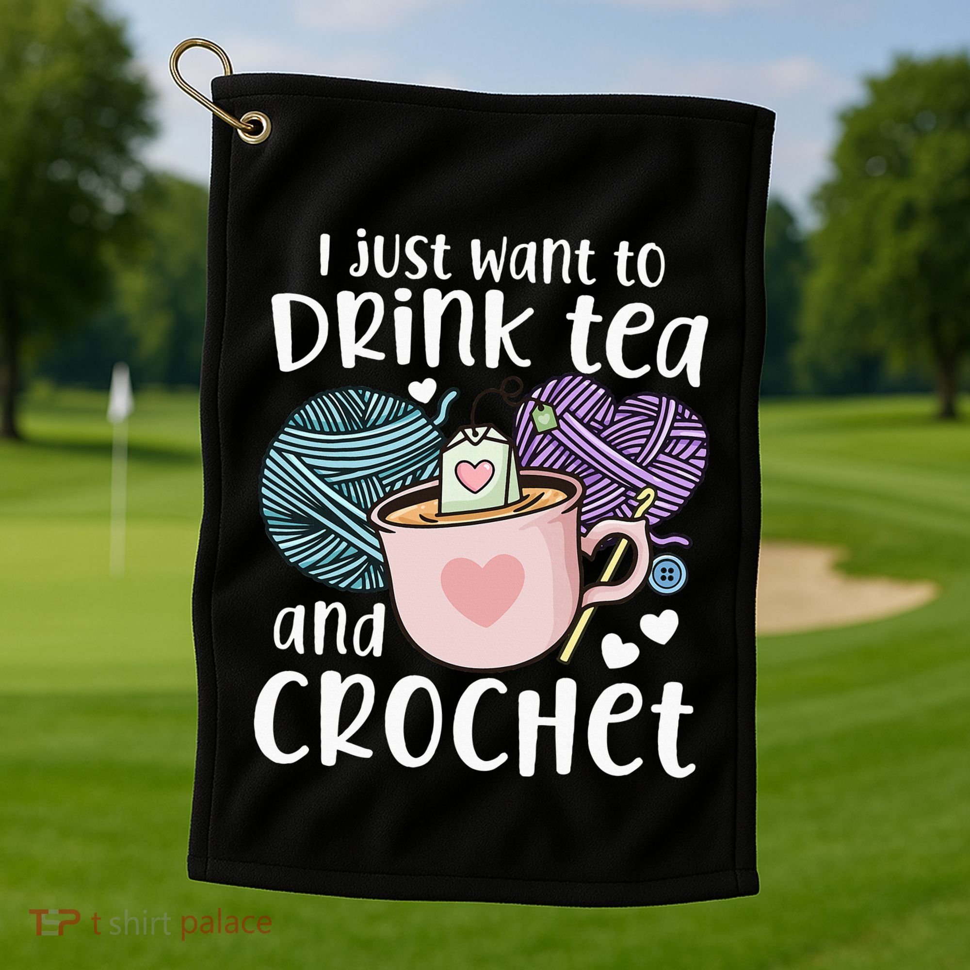 Crocheting Crochet Golf Towel