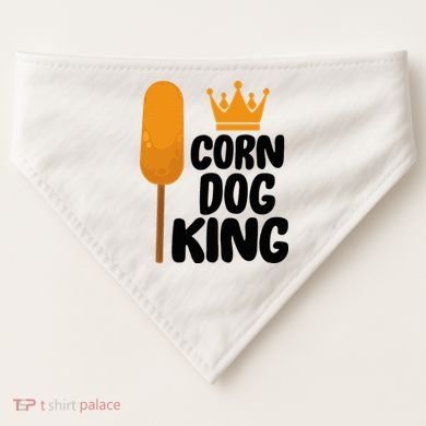 Corndog Costume  Corn Dog King  USA-Made Doggie Bandana