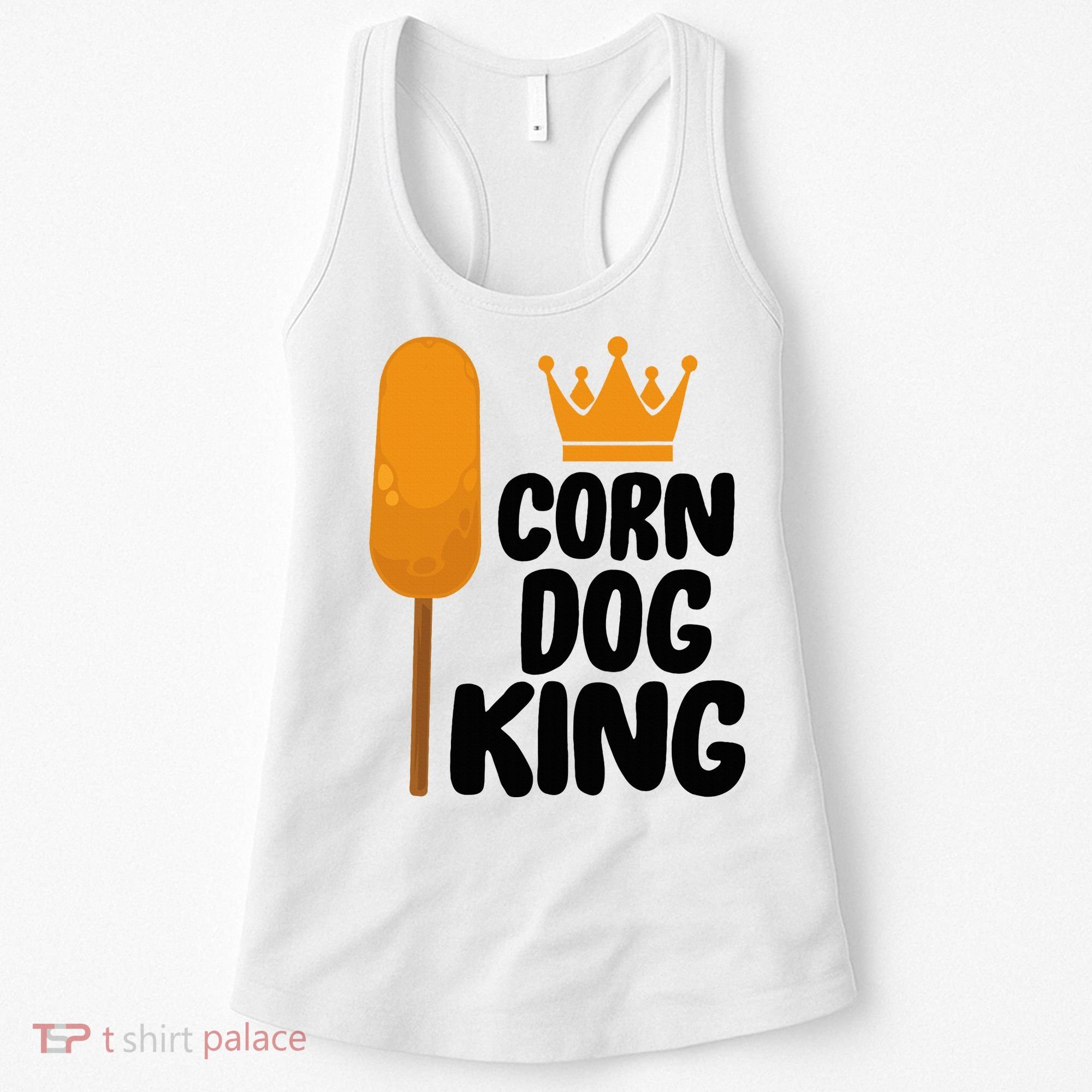 Corndog Costume  Corn Dog King  Women's Tank Top