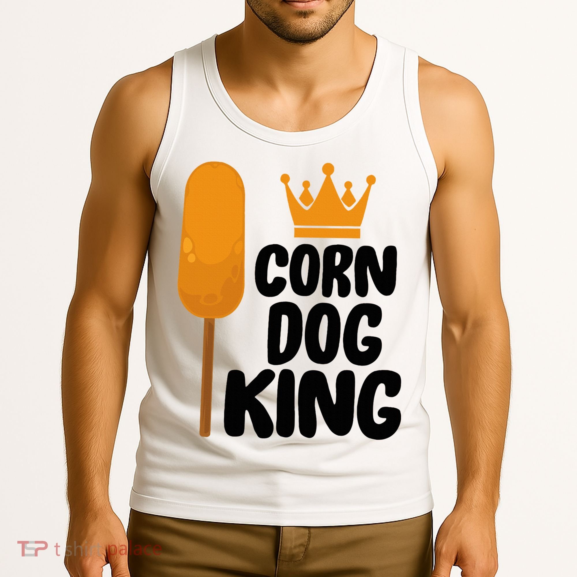 Corndog Costume  Corn Dog King  Tank Top