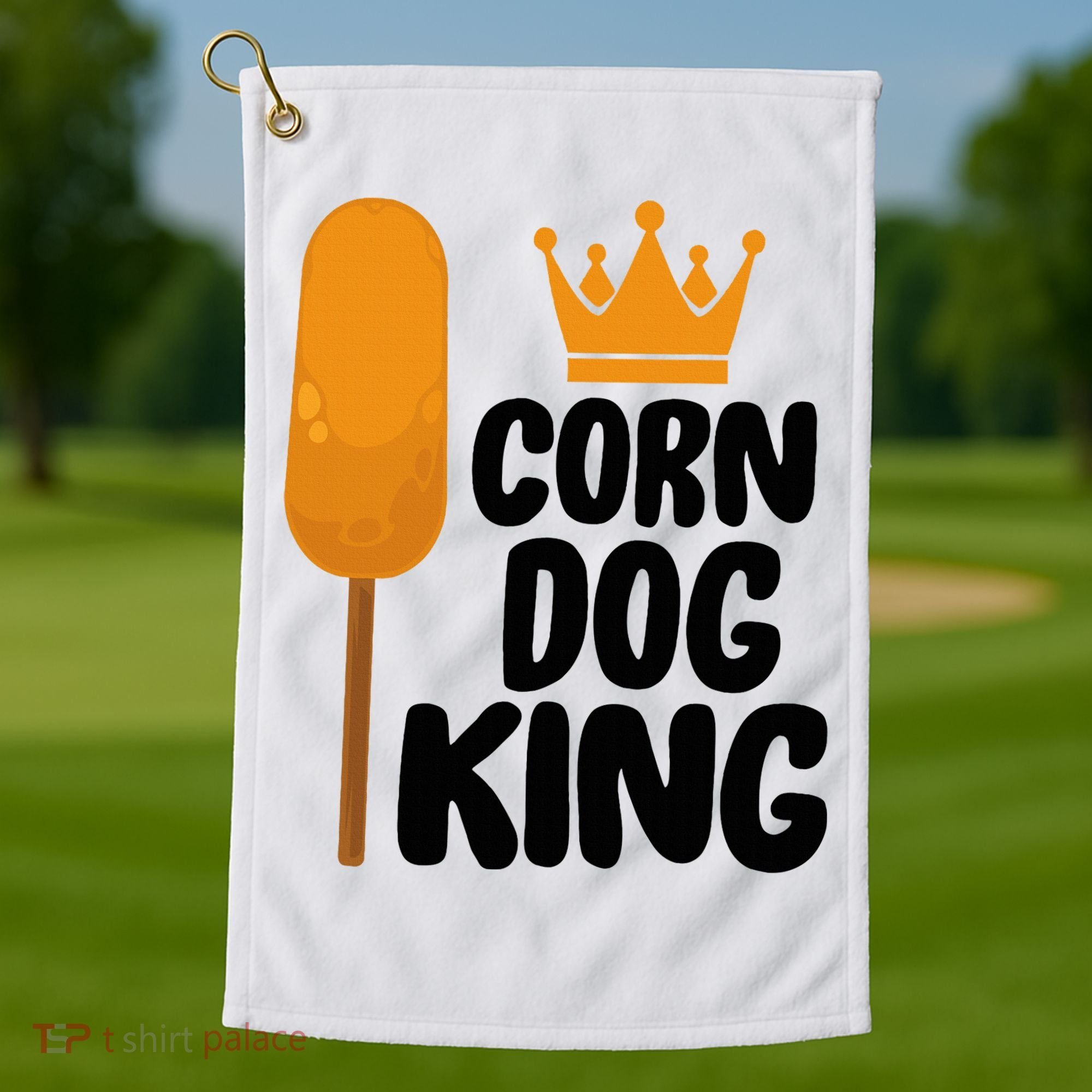 Corndog Costume  Corn Dog King  Golf Towel