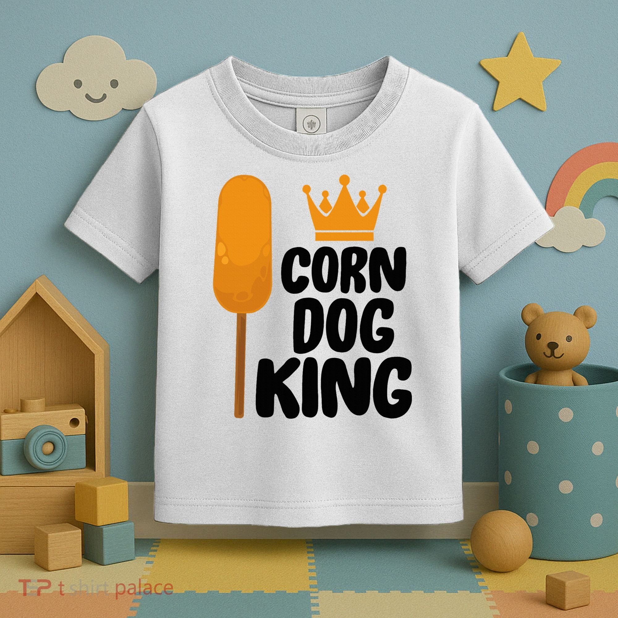 Corndog Costume  Corn Dog King  Toddler T-Shirt