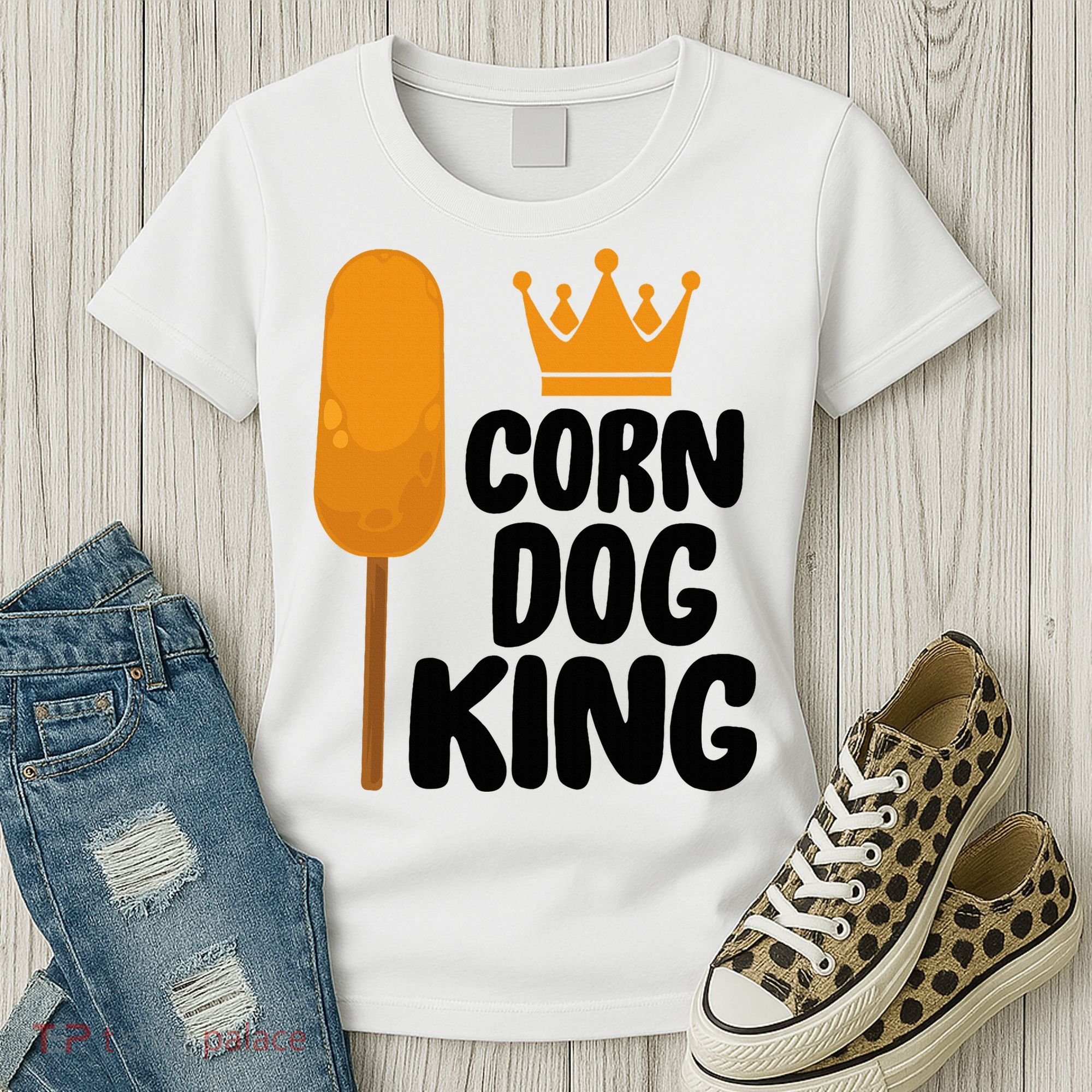 Corndog Costume  Corn Dog King  Women's T-Shirt