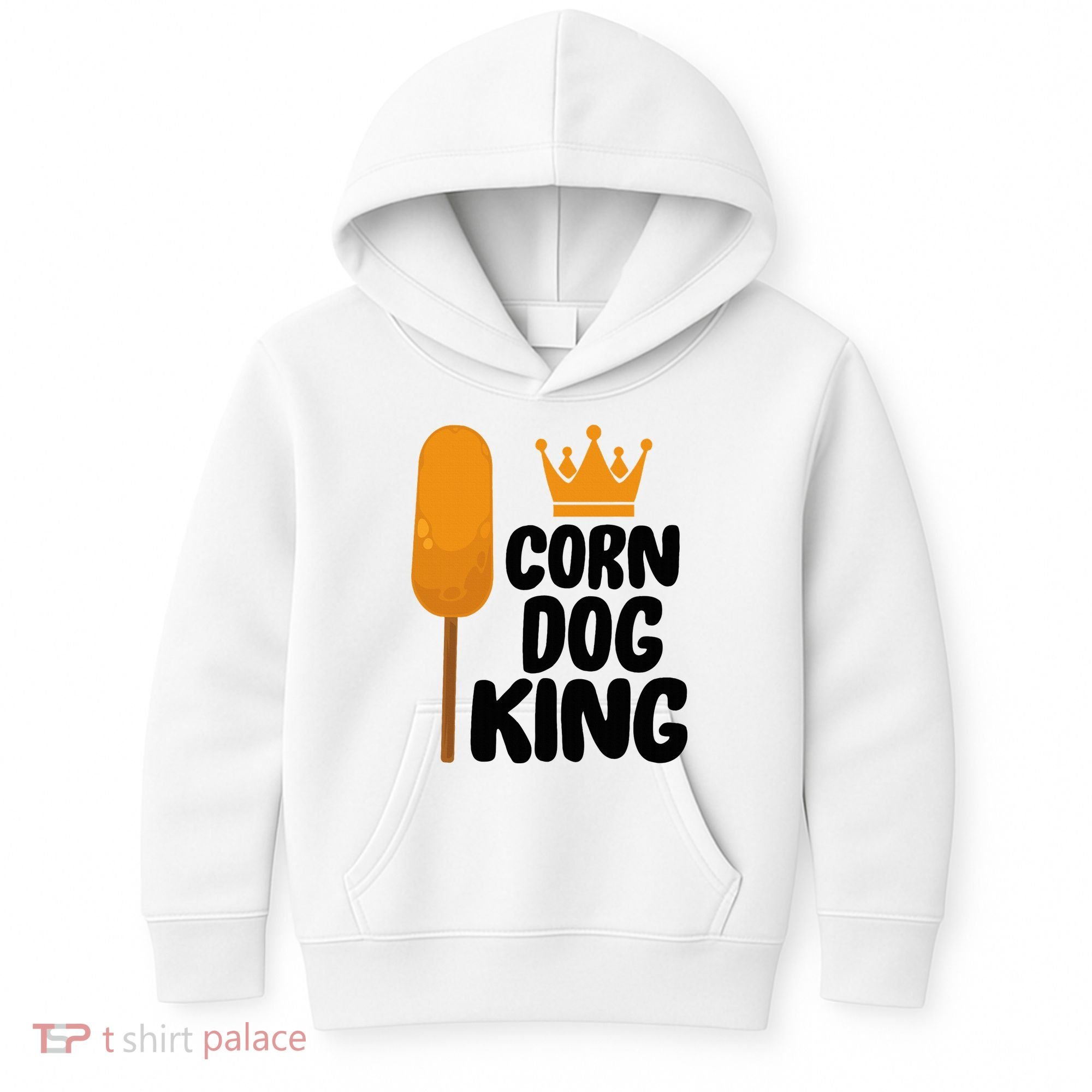 Corndog Costume  Corn Dog King  Kids Hoodie