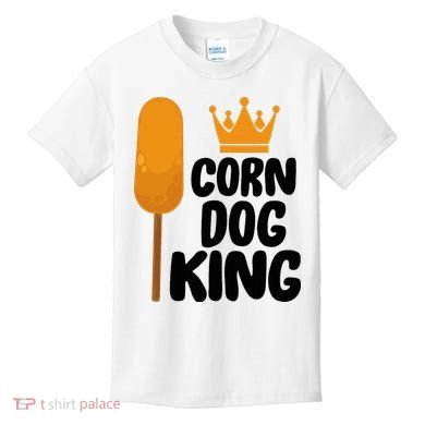 Corndog Costume  Corn Dog King  Kids T-Shirt
