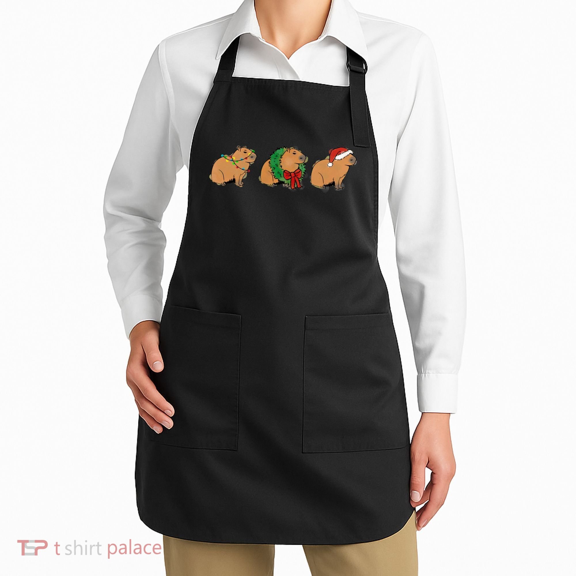 Christmas Capybara Classic Apron