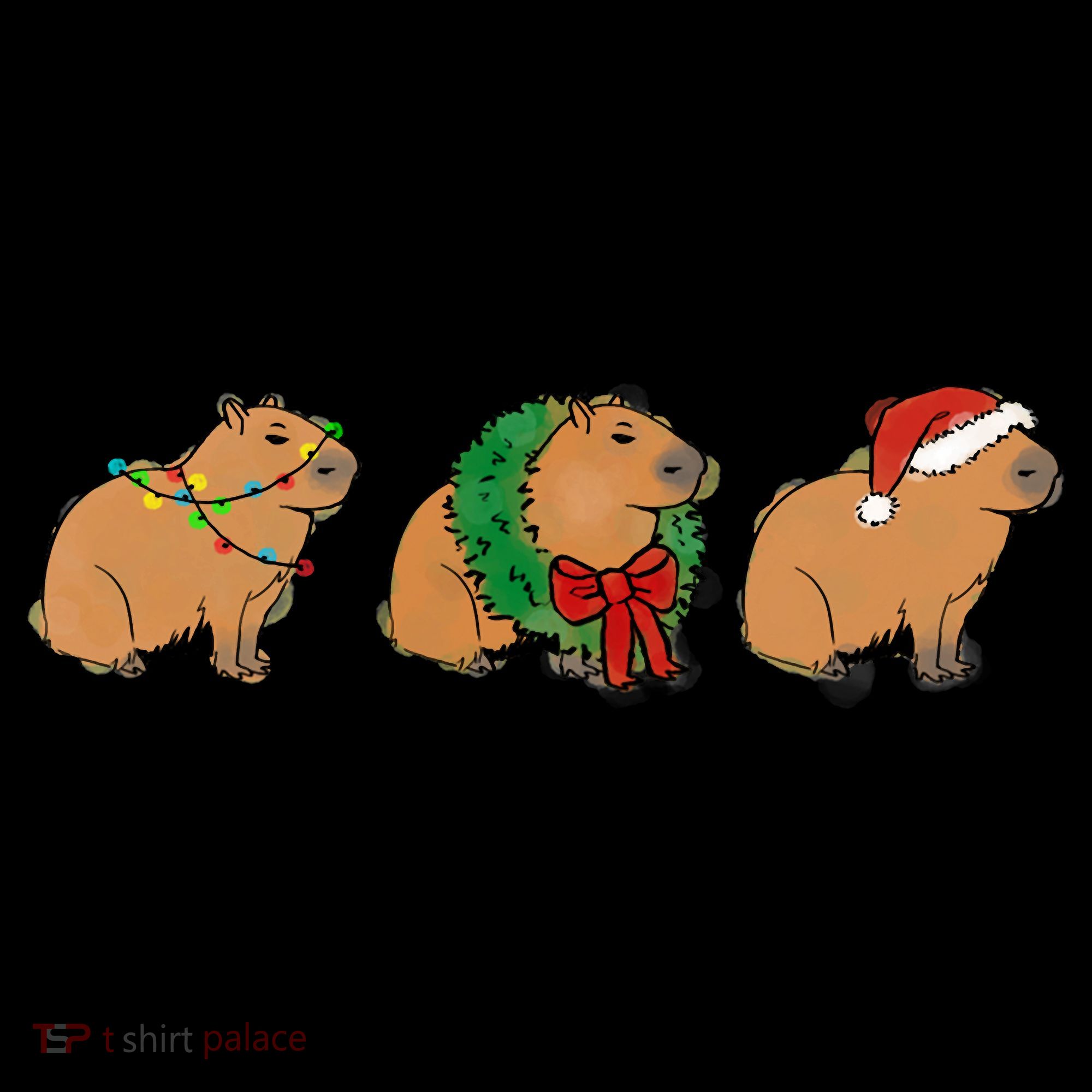 Christmas Capybara Classic Toddler Hoodie