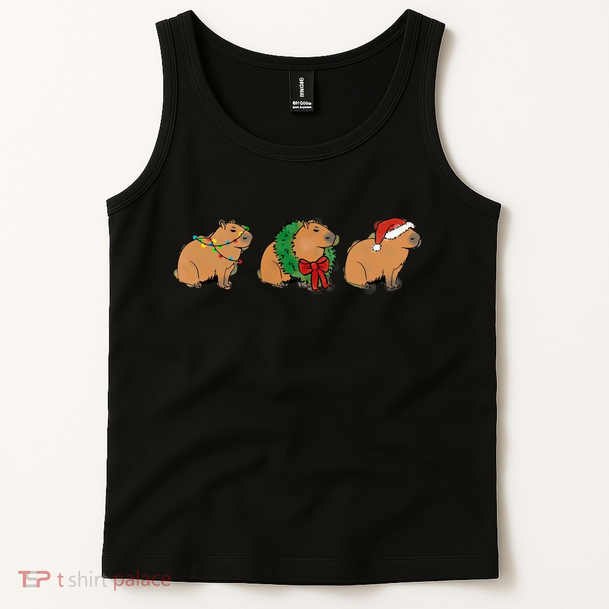 Christmas Capybara Classic Tank Top