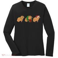 Christmas Capybara Classic Women's Long Sleeve Shirt thumb 0
