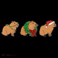 Christmas Capybara Classic Women's T-Shirt thumb 6