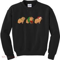 Christmas Capybara Classic Kids Sweatshirt thumb 0