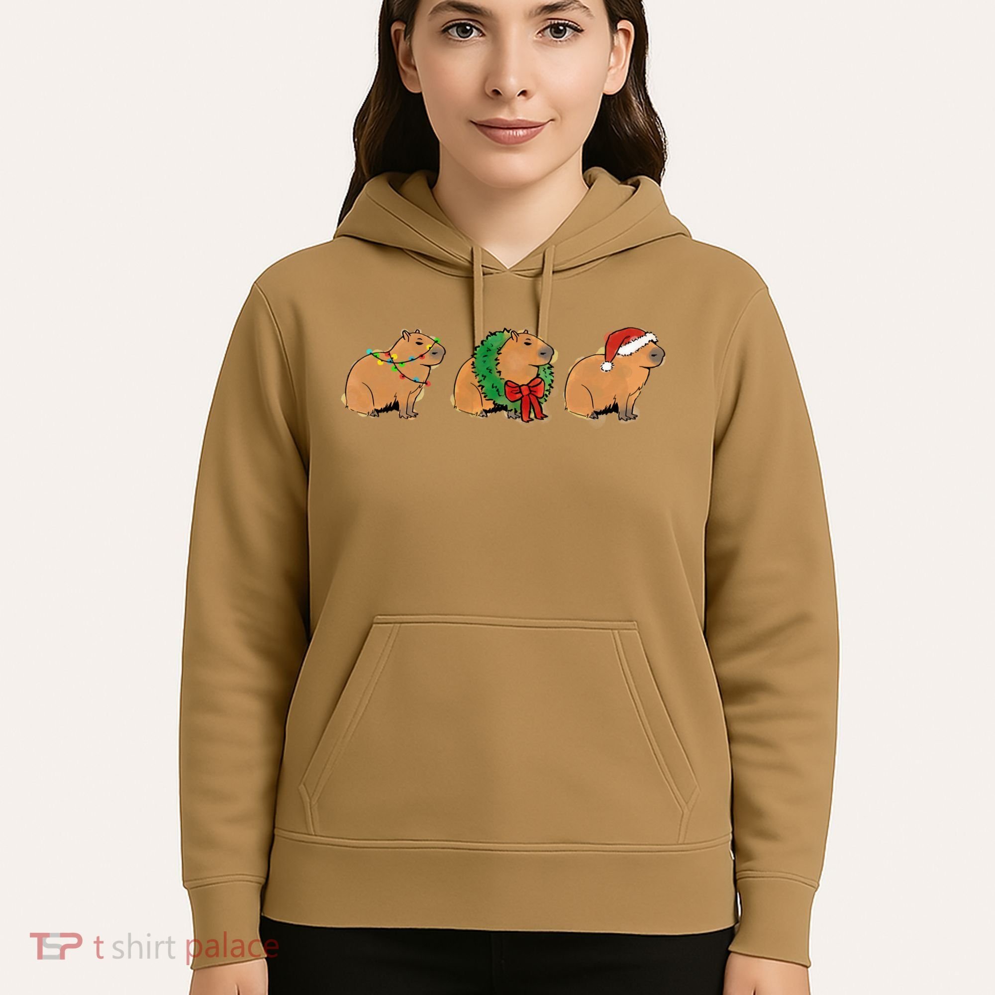 Christmas Capybara Classic Hoodie