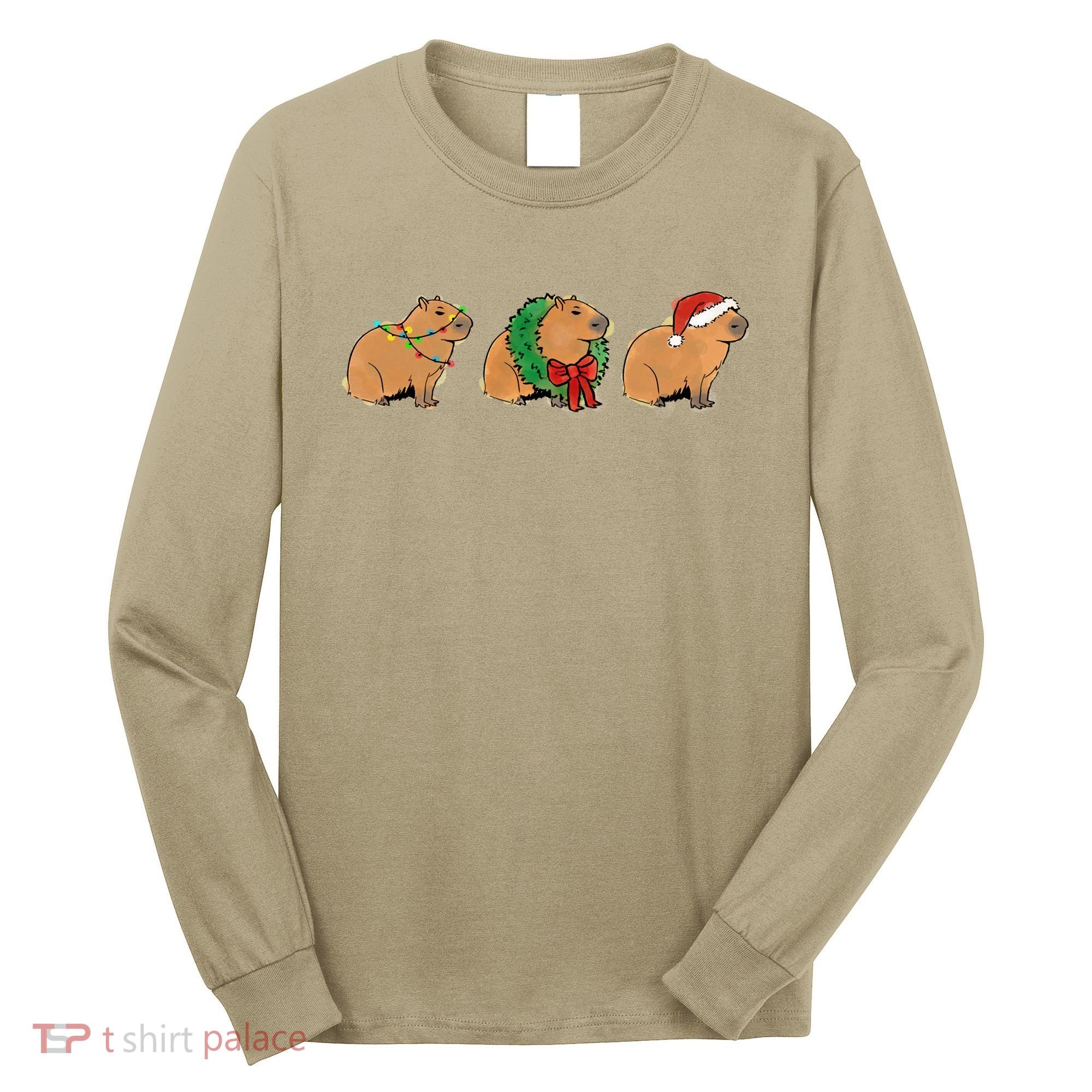 Christmas Capybara Classic Long Sleeve Shirt