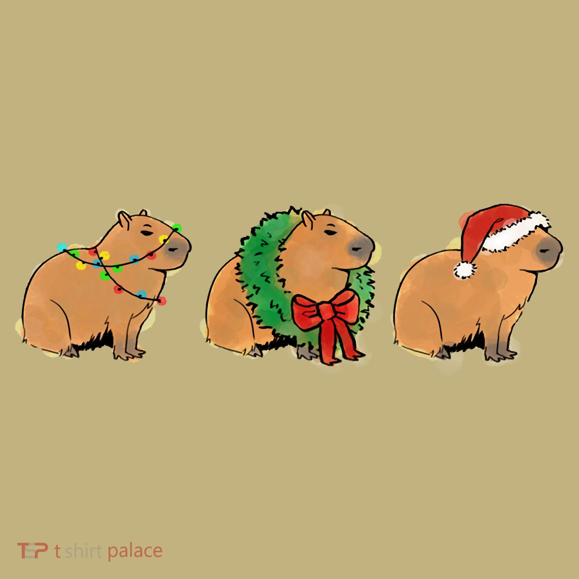 Christmas Capybara Classic Long Sleeve Shirt