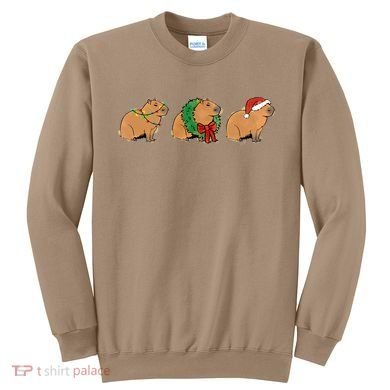 Christmas Capybara Classic Sweatshirt