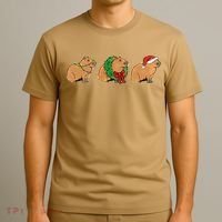 Christmas Capybara Classic T-Shirt thumb 3