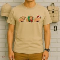 Christmas Capybara Classic T-Shirt thumb 6