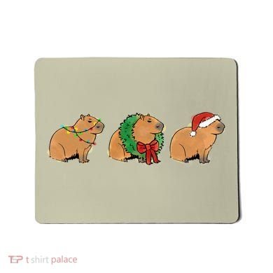 Christmas Capybara Classic Mousepad