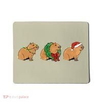 Christmas Capybara Classic Mousepad thumb 0