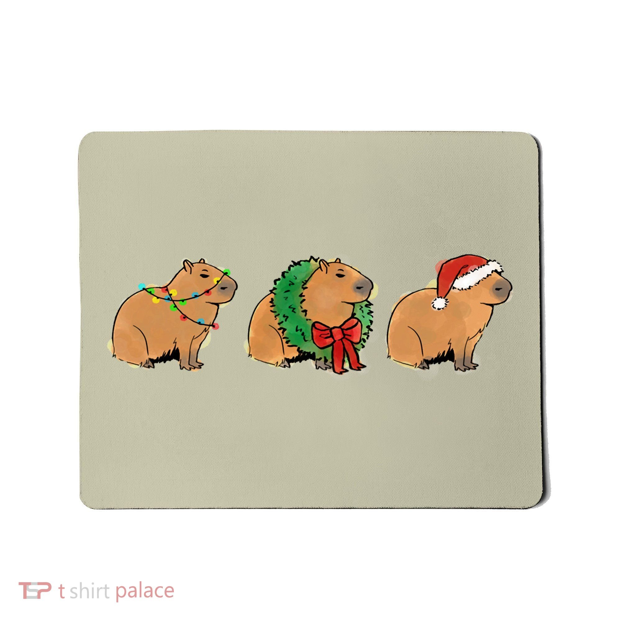 Christmas Capybara Classic Mousepad