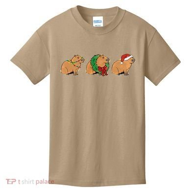 Christmas Capybara Classic Kids T-Shirt