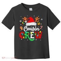 Christmas Cousin Crew Reindeer Santa Hat Lights Kid Teens Toddler T-Shirt thumb 0