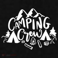 Camping Crew Camp Trip For Campers Ladies PosiCharge Tri-Blend Wicking Tank thumb 2