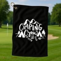 Camping Crew Camp Trip For Campers Golf Towel thumb 1