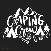 Camping Crew Camp Trip For Campers Golf Towel thumb 3