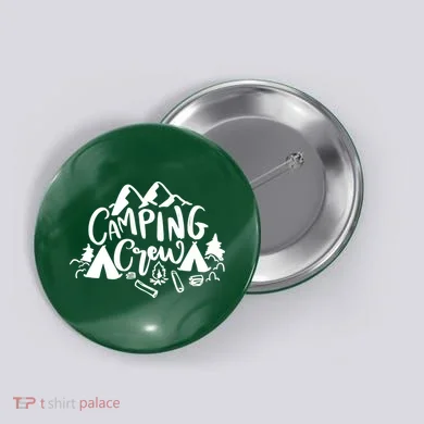 Camping Crew Camp Trip For Campers Button