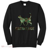 Camo Cat Catoflage Funny Cat Lover Cute Kitten Meow Cats Sweatshirt thumb 0