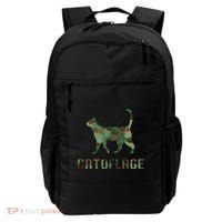 Camo Cat Catoflage Funny Cat Lover Cute Kitten Meow Cats Backpack thumb 0