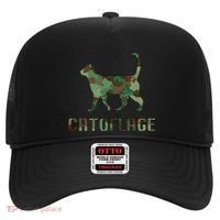 Camo Cat Catoflage Funny Cat Lover Cute Kitten Meow Cats Hat thumb 0