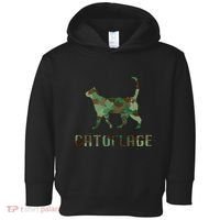 Camo Cat Catoflage Funny Cat Lover Cute Kitten Meow Cats Toddler Hoodie thumb 0