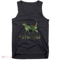 Camo Cat Catoflage Funny Cat Lover Cute Kitten Meow Cats Tank Top thumb 0
