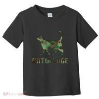 Camo Cat Catoflage Funny Cat Lover Cute Kitten Meow Cats Toddler T-Shirt thumb 0
