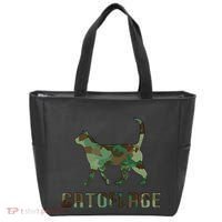 Camo Cat Catoflage Funny Cat Lover Cute Kitten Meow Cats Tote Bag thumb 0