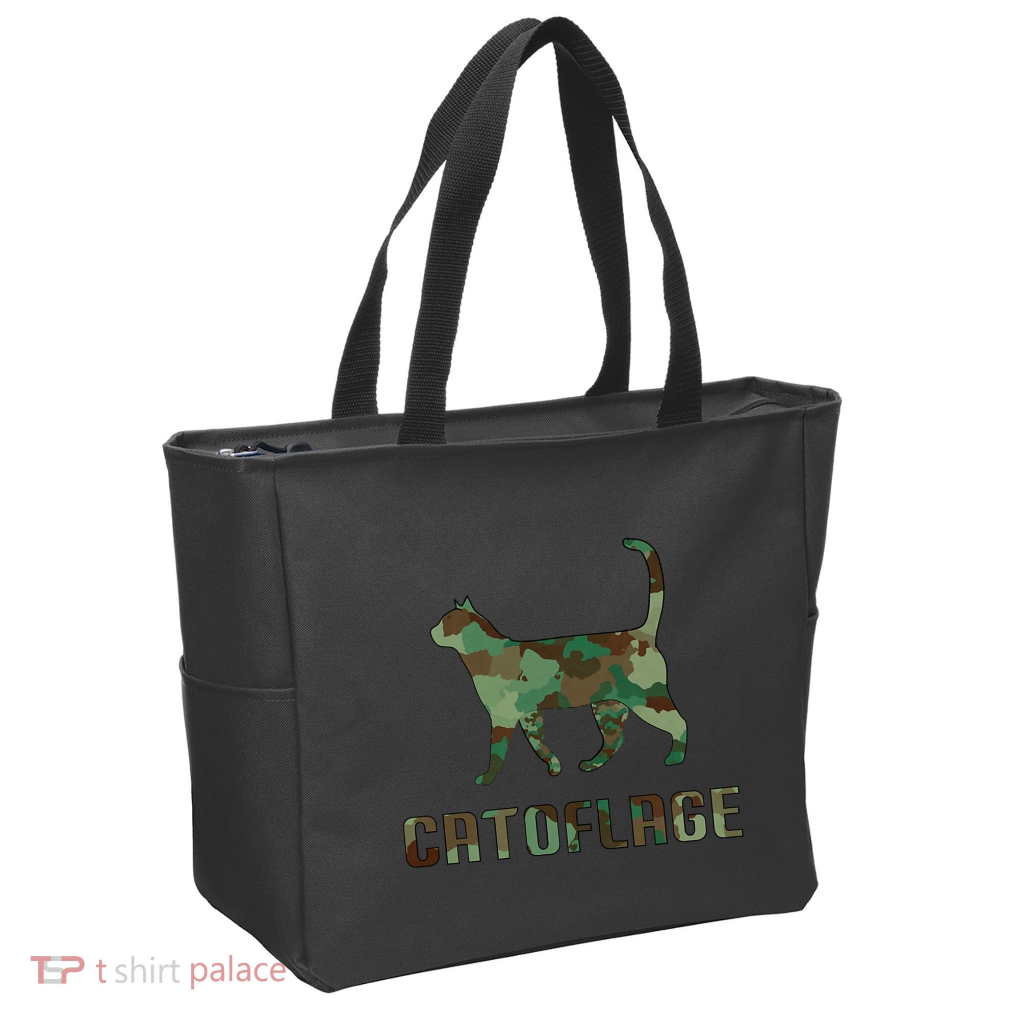Camo Cat Catoflage Funny Cat Lover Cute Kitten Meow Cats Tote Bag