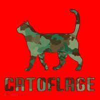 Camo Cat Catoflage Funny Cat Lover Cute Kitten Meow Cats Santa Hat thumb 1