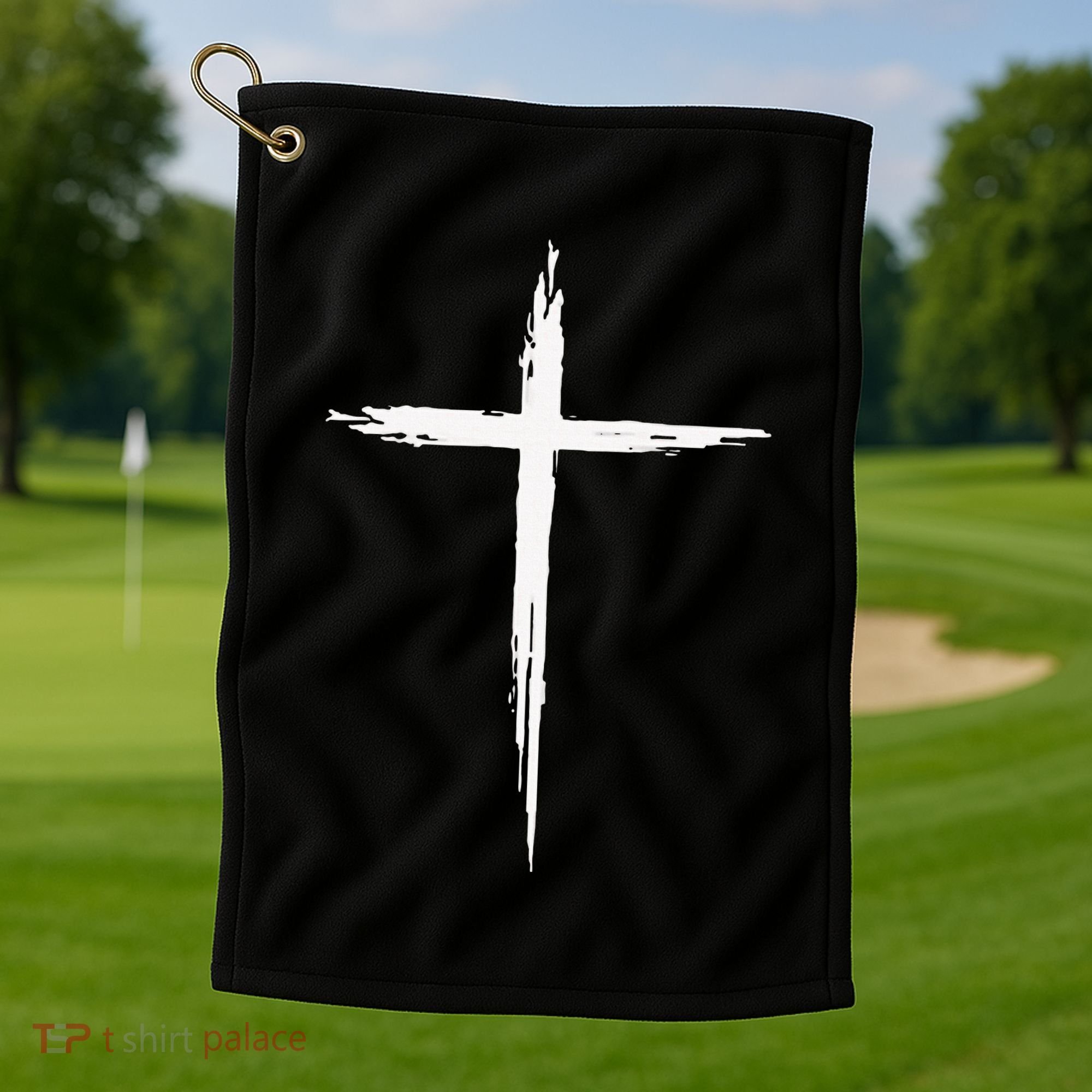 Christian Cross Christians Jesus Christ Cross Golf Towel