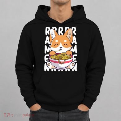 Chibi Cute Corgi Ramen Noodles Hoodie